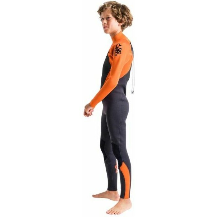 2024 C-Skins Junior Legend 3/2mm GBS Back Zip Wetsuit C-LE32JBZ - Anthracite / Burnt Orange / Black